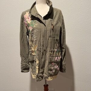 Floral Embroidered Women's Jacket